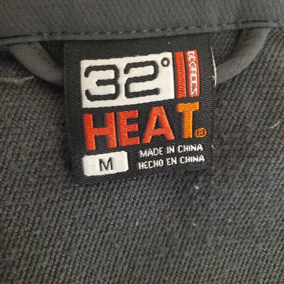 32 Degrees Heat Mens Softshell Water Resistant Jacket Gray Sz M - Picture 4 of 5